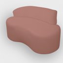 Ver imagem 4 de Sofá Curvo 2 Lugares Feijão Forma Orgânica Bouclé