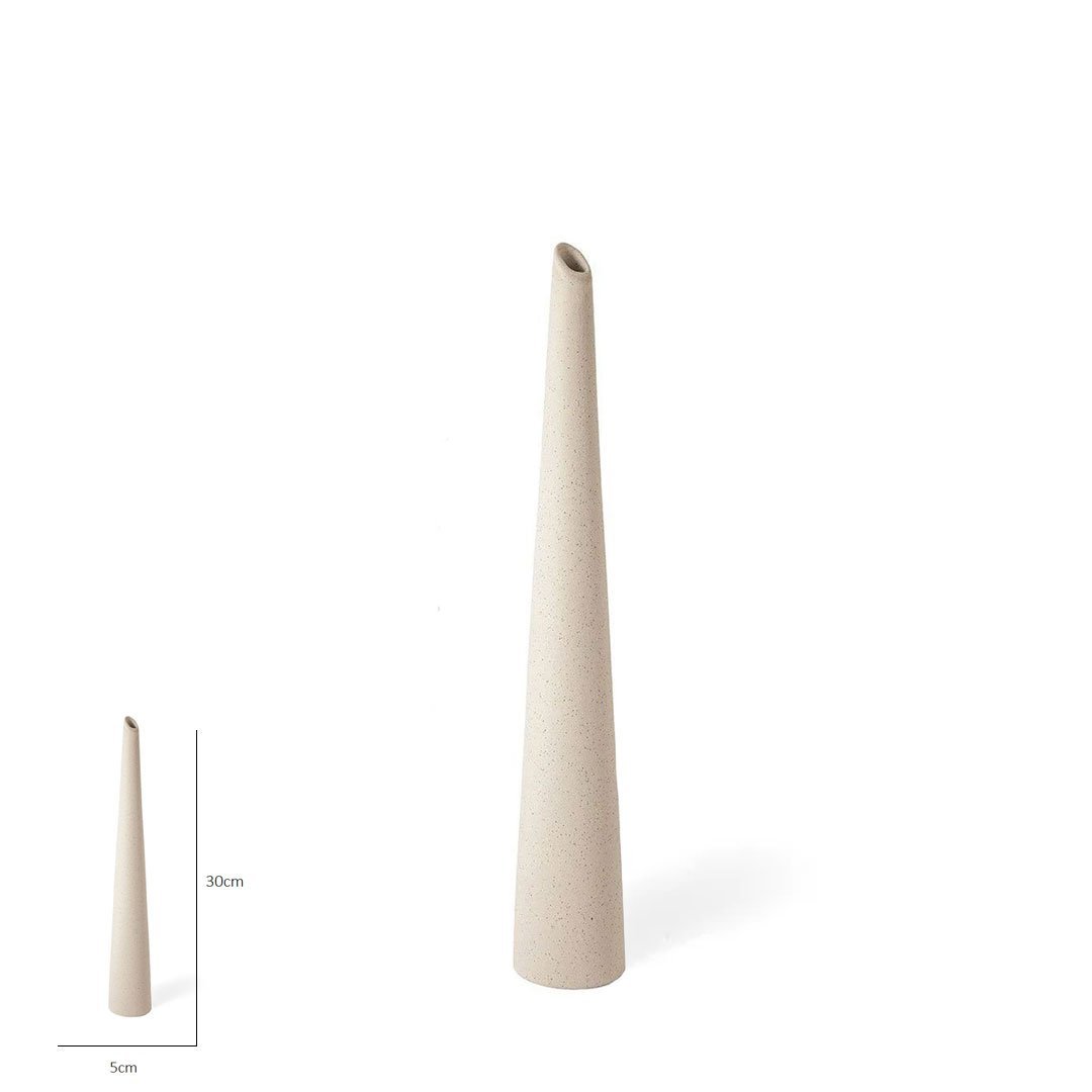 Vaso Em Cerâmica Off White 30cm - 2