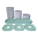 Ver imagem 6 de Kit Organizador de Banheiro 3 Peças Luxo Design Elegante