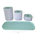 Ver imagem 4 de Kit Organizador de Banheiro 3 Peças Luxo Design Elegante
