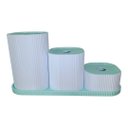 Ver imagem 3 de Kit Organizador de Banheiro 3 Peças Luxo Design Elegante