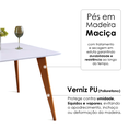 Ver imagem 7 de Mesa de Jantar Tampo com Vidro Quadrada 90x90cm Slim Branco
