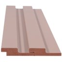 Ver imagem 4 de Painel Ripado de Madeira MDF 270CMX1,5CMX6CM Capuccino Marrom Casablanca