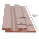 Ver imagem 6 de Painel Ripado de Madeira Mdf 270cmx1,5cmx6cm Capuccino Casablanca