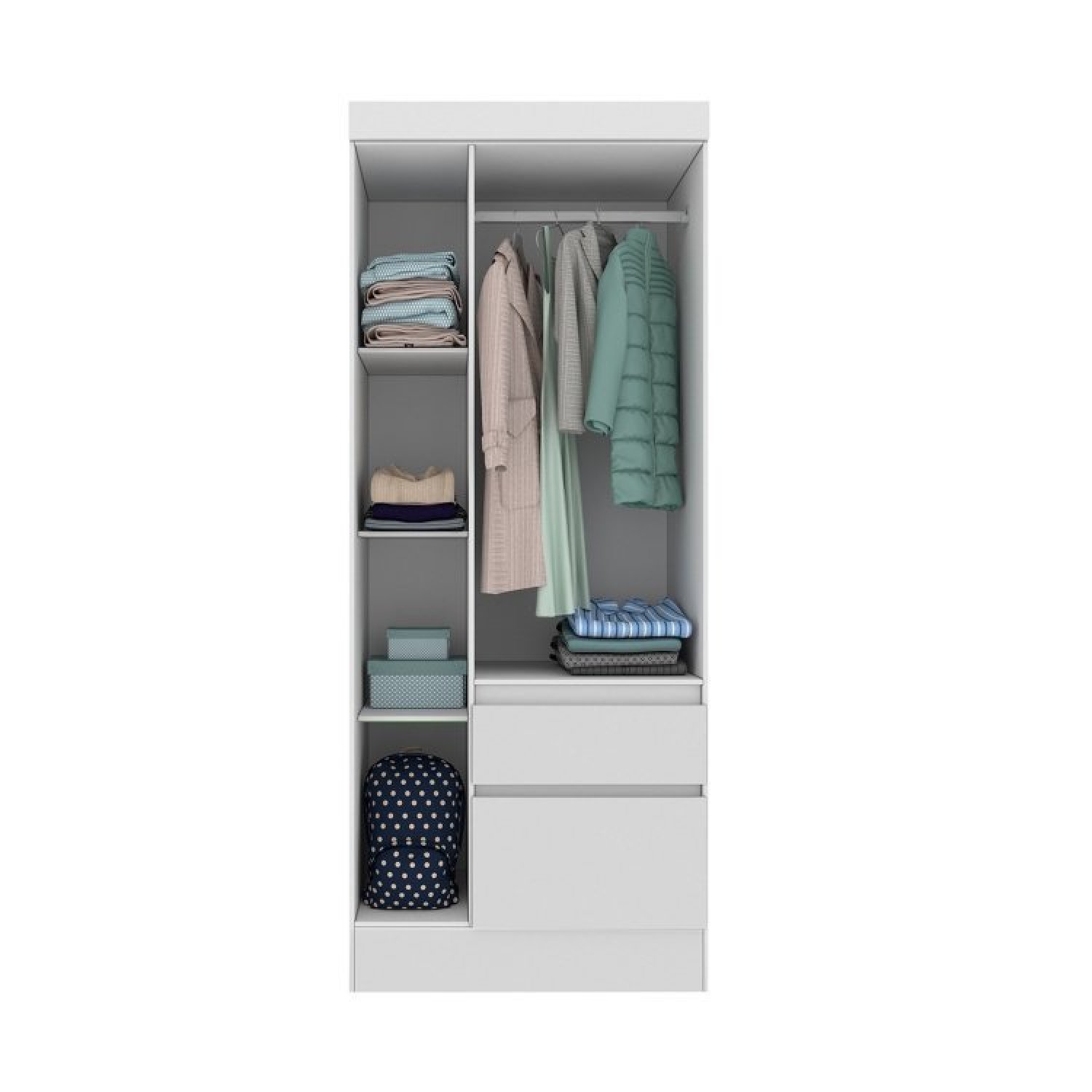 Quarto Completo Guarda Roupa 3 Portas e Cama Solteiro Oregon Tcil Móveis - 4