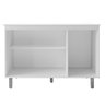 Gabinete para Cozinha 3 Portas Malu Branco 120cm sem Tampo Nathan Móveis - 2