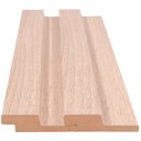 Ver imagem 4 de Painel Ripado de madeira MDF 270cmx1,5cmx6cmmarfim  