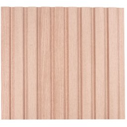 Painel Ripado de Madeira MDF 270cmx1,5cmx6cm Marfim Casablanca - 2