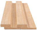 Ver imagem 1 de Painel Ripado de Madeira MDF 270CMX1,5CMX6CM Roble Natural Bege/Marrom Casablanca