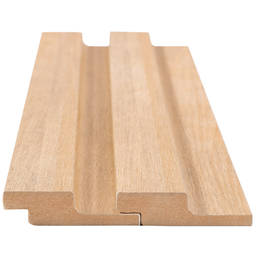 Painel Ripado de Madeira MDF 270cmx1,5cmx6cm Roble Natural Casablanca - 5