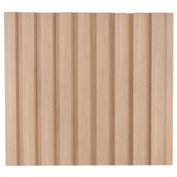 Painel Ripado de Madeira MDF 270cmx1,5cmx6cm Roble Natural Casablanca - 2