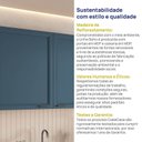 Ver imagem 7 de Armário Aéreo Planejado Duplo 120cm Soho CabeCasa MadeiraOriginals Branco/Azul