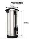 Ver imagem 6 de Takywep Urna de Café 10l Aço Inox 1500w 65 Xícaras Prata