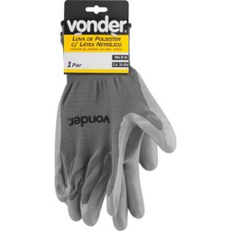 Luva poliester/latéx nitrílico tamanho 10 ca35454 - Vonder - 2