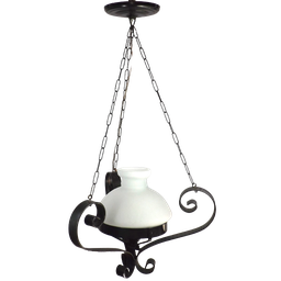 Lustre Tribal Artesanal Para Sala Quarto Ø 16cm - SAT Serralheria Artística Tarcizo Artístico Curvo - 1
