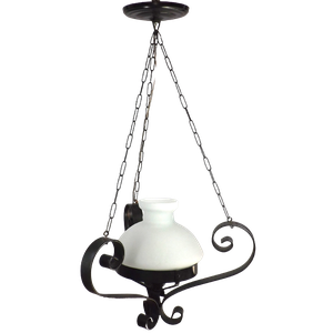Lustre Tribal Artesanal Para Sala Quarto Ø 16cm - SAT Serralheria Artística Tarcizo Artístico Curvo