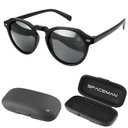 Ver imagem 1 de Oculos Sol Masculino Verão Proteção Uv Casual Vintage + Case Preto Black Piano Acetato Presente