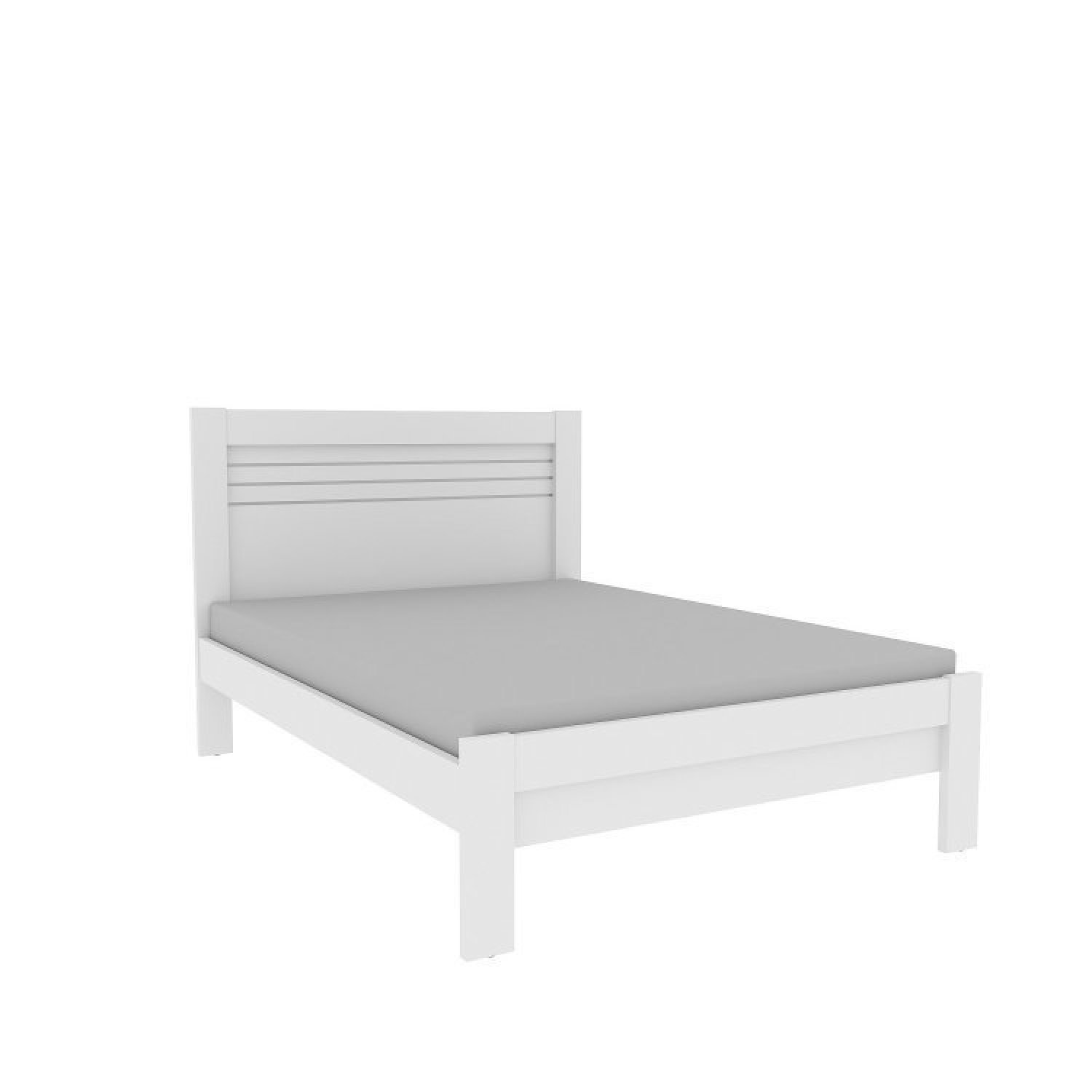Quarto Completo Guarda Roupa 3 Portas Cama Casal e Mesa de Cabeceira 3 Gavetas Milão  - 12
