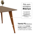 Ver imagem 7 de Mesa de Jantar Tampo com Vidro Quadrada 90x90cm Fendi Slim Marrom