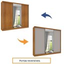 Ver imagem 7 de Quarto Adulto Completo Guarda Roupa 3 Portas com Cama Casal e Mesa de Cabeceira Milão