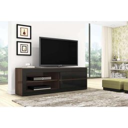 Rack Porto II 2 Gavetas - Artely - Imbuia / Preto - 2