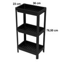 Ver imagem 2 de Estante Multiuso Base 3 Prateleiras Preto