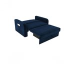 Ver imagem 3 de Sofá Cama Daiane 2 Lugares com Baú Veludo Azul Matrix