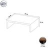 Suporte Monitor Mesa de Escritório 30cm X 22cm 100% Mdf F5 Cor:macadâmia - 2