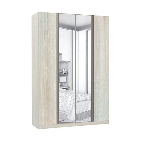 Guarda-roupa Solteiro 4 Portas 160 Cm Legno Crema