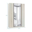 Ver imagem 2 de Guarda-roupa Solteiro 4 Portas 160 Cm Legno Crema