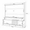 Estante Home Theater Bold Off White Castanho e Aparador Infinity e Mesa de Centro Sky com Tampo de V - 3