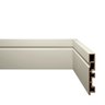Rodapé de PVC 10cm x 15mm x 2,40m Frisado Acqua New Eucafloor - 1