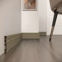Ver imagem 3 de Rodapé de PVC Frisado Acqua New 10CMX15MMX2,40m Rende 14,40m Cinza/Fumê Classico Eucafloor