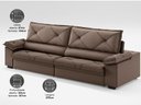 Ver imagem 5 de Sofá com Carregador Usb e Molas no Assento Retrátil Reclinável Nice 2,90m Velosuede - Netsofas