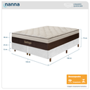 Ver imagem 3 de Cama Box Branca + Colchão Queen Size Santiago Molas Ensacadas Pillow Paparazzi 158x198x75cm - Macio