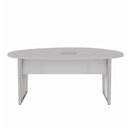 Ver imagem 2 de Mesa de Reunião Orgânica 180cm Cinza com Pés em Metal F5 Office