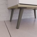 Ver imagem 6 de Gabinete com Pés para Banheiro sem Cuba Nordic Branco/Argento