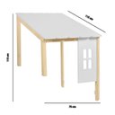 Ver imagem 6 de Bicama Solteiro Infantil Prime Telhadinho Ii e Escadinha/Escorrega Casatema MadeiraOriginals Marrom/Branco