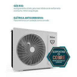 Ar Condicionado Split Philco Hi Wall Inverter 24.000 Btu/h Frio Monofásico Branco Pac24fb 220v - 8