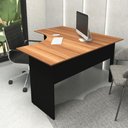 Ver imagem 1 de Mesa Escrivaninha em L 135cm X 60cm Pés Painel F5 Office