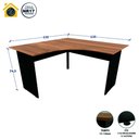 Ver imagem 3 de Mesa Escrivaninha em L 135cm X 60cm Pés Painel F5 Office