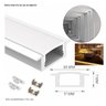 Perfil Alumínio Embutir Led Gesso Marcenaria Slim Branco 2m Woodglass Embutir branco 2m - 6