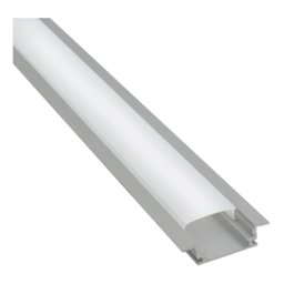 Perfil Alumínio Embutir Led Gesso Marcenaria Slim Branco 2m Woodglass Embutir branco 2m - 2