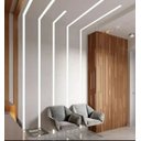 Ver imagem 4 de Perfil Alumínio Embutir Led Gesso Marcenaria Slim Branco 2m Woodglass Embutir branco 2m