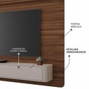 Ver imagem 7 de Painel para Tv 65 Polegadas Arcos 182x162cm Detalhes Curvos e Portas Báscula Marrom Avelã/Off-White