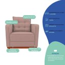 Ver imagem 5 de Kit Sofá 2 Lugares e 2 Poltronas Luxo Moderno Sala de Estar Samuel