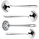 Ver imagem 1 de Conjunto de conchas em aço inox 4 peças linha America Prata