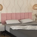 Ver imagem 2 de Kit Quarto Casal 2 Mesas de Cabeceira Arruna Mdf 2 Gavetas e Cabeceira Casal 1,40 Autocolante -