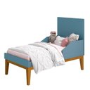 Ver imagem 3 de Berço Americano e Cômoda Gaveteiro New Classic Azul com Pés Madeira – Reller