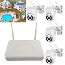 Ver imagem 5 de 4 Cameras sem Fio Nvr Dvr Microfone Alto Falante Visao Noturna Infravermelho Led App Celular Seguran